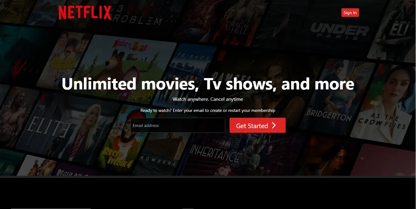 NETFLIX CLONE screenshot